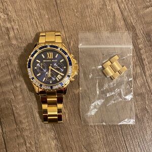 Michael Kors Gold and blue men’s Watch